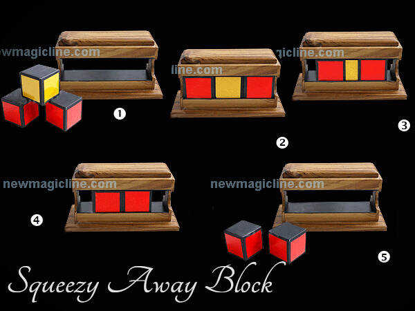 Squeezy Away Block - Würfelverschmelzung - Zaubertrick