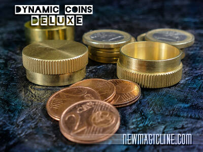 Dynamic Coins - 1 Euro Münztrick deluxe - ganze Münzstapel erscheinen und verschwinden