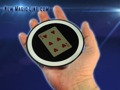 Halographic Card - Magic Mirror - Eine Spielkarte erscheint unter einer durchsichtigen Folie
