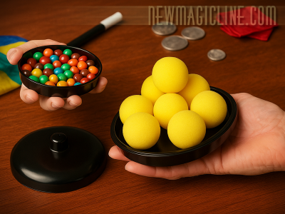 Magische Kasserolle - zaubern für Kids - Dinge erscheinen & verschwinden lassen oder verwandeln (Aluminium)