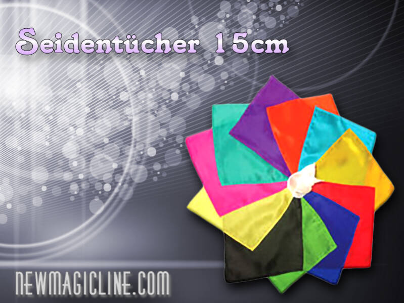 Seidentücher 15x15 cm - 6 inch verschiedene Farben