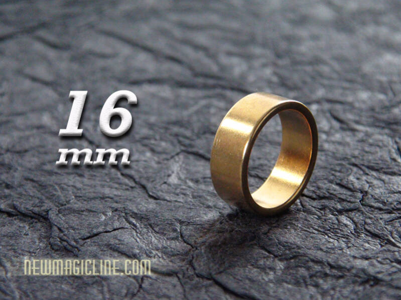 PK Ring Magnetring Neodym gold flach16mm - Zaubern