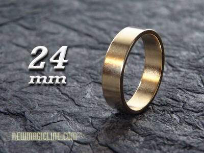 PK Ring Magnetring Neodym gold flach 24mm - Zaubern