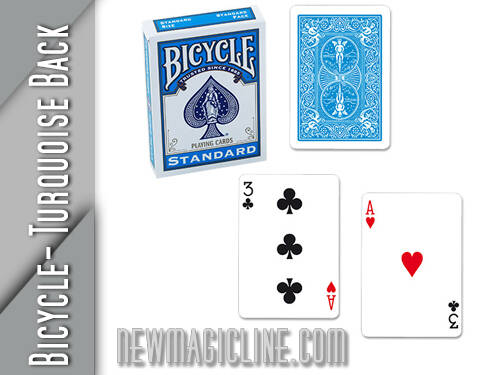 Bicycle Poker Deck-Turquoise back-Türkiser Rücken
