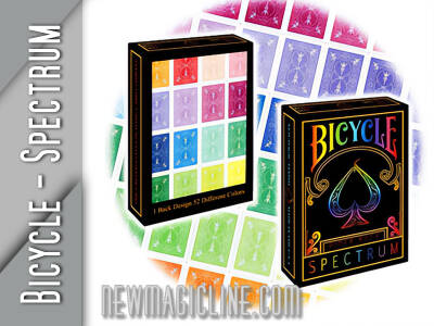 Das Bicycle Spectrum ist ein Kartenspiel mit 52 verschiedenfarbigen Rückenmustern