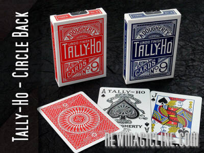 Tally-Ho Circle Back in Rot oder Blau - Spielkarten Rot