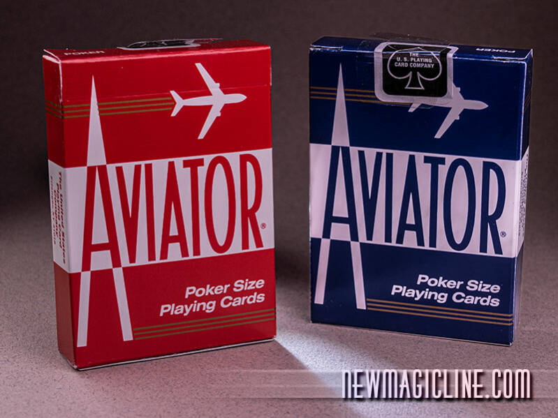 Aviator Deck Pokersize in Rot oder Blau Rot