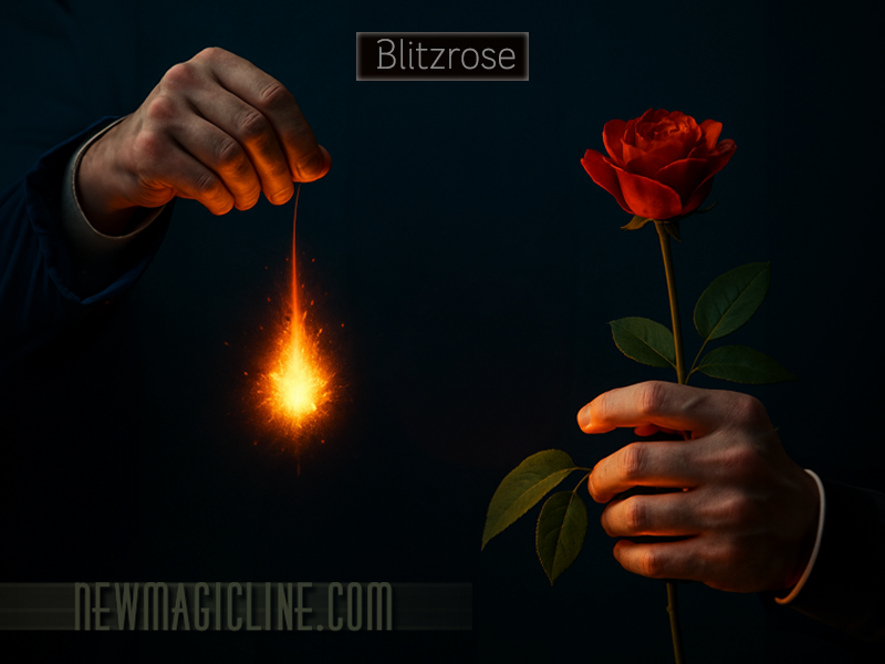 Erscheinende Rose - Blitzrose-economy - Eine Rose erscheint blitzartig in Ihrer Hand