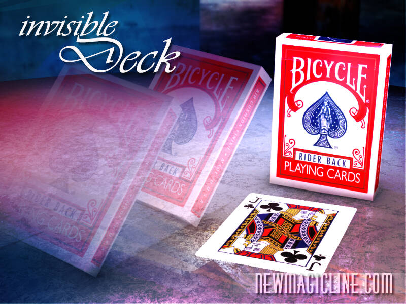 Beim Invisible Deck zieht ein Zuschauer aus dem unsichtbaren Kartenspiel eine Karte.