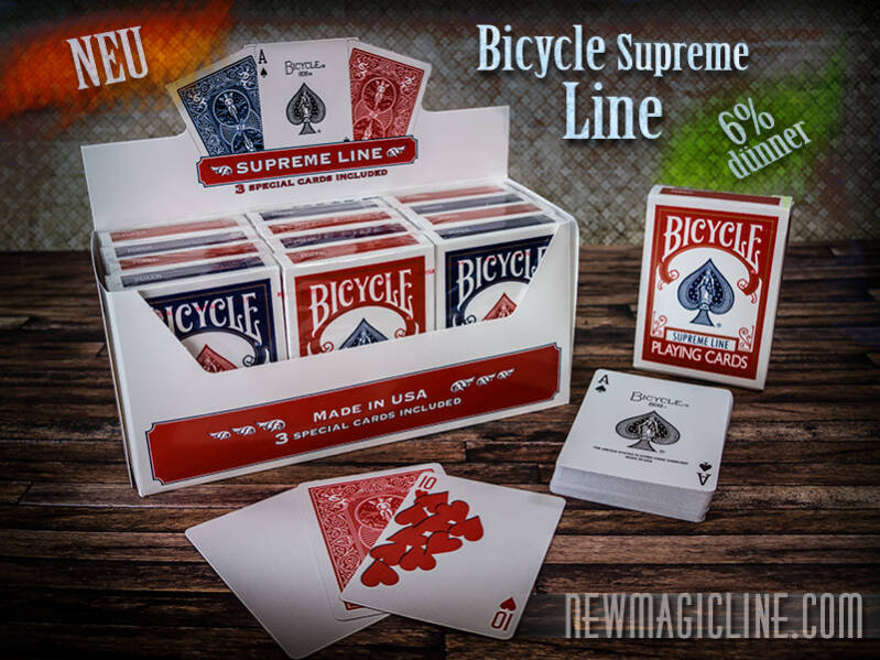 Bicycle Supreme Line Deck Pokerkarten - Ein Deck das noch dünner und flexibler ist