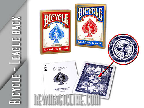 Bicycle League Back ROT / BLAU - Spielkarten Rot