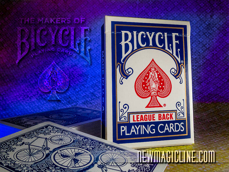 Bicycle League Back ROT / BLAU - Spielkarten Blau