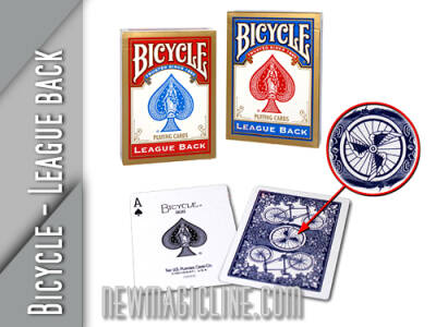 Bicycle League Back ROT / BLAU - Spielkarten Blau