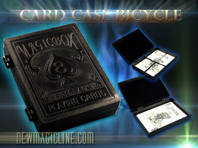 Das Card Case ist eine magnetische Kartenkassette im Bicycle Design mit der Sie Spielkarten erscheinen, verschwinden oder sich verwandeln lassen können.