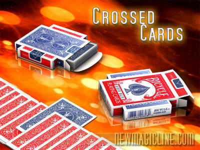 Crossed Cards Joker Magic - 2 Kartenspiele stecken gekreuzt und unzertrennbar ineinander