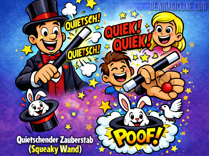 Quietschender Zauberstab - Squeaky Wand - ein Must have für Comedy Zauberer