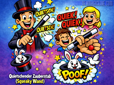 Quietschender Zauberstab - Squeaky Wand - ein Must have für Comedy Zauberer