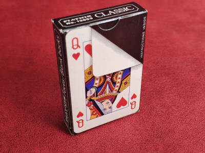 Piatnik normale Vorderseite - weiße Rückseite Spielkarten Magic Christian Faces / Blank Back