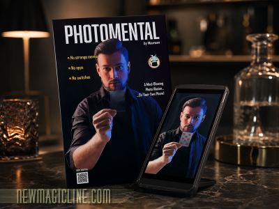 Photomental - Beim Handyfoto wird Spielkarte auf einer Folie sichtbar - Zaubertrick