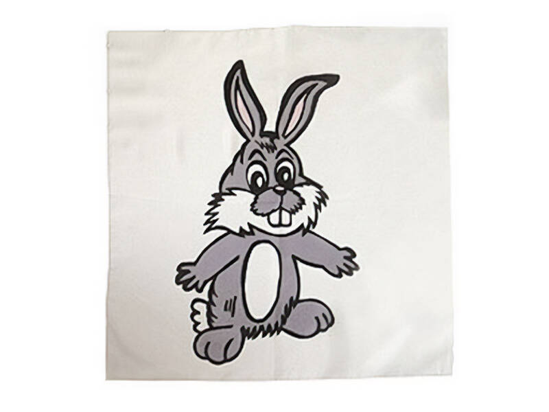 Seidentuch Hase 90er