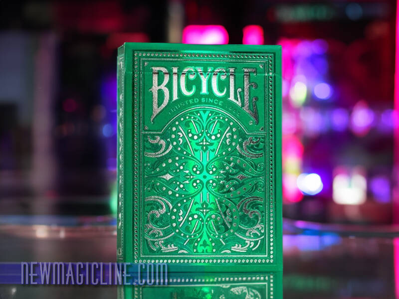 Jacquard Playing Cards: Exklusives Kartenspiel mit smaragdgrün und silberner Folie