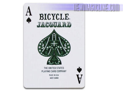 Jacquard Playing Cards: Exklusives Kartenspiel mit smaragdgrüner und silberner Folie