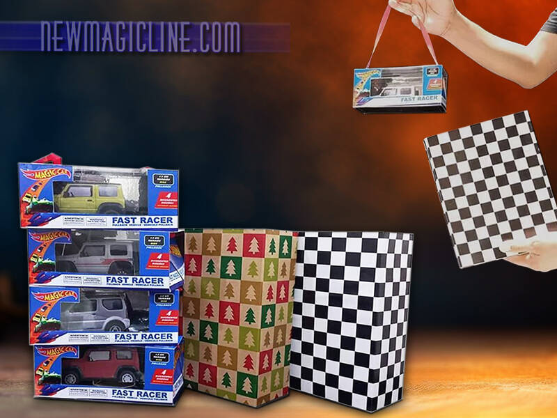Bei Zeta Cars erscheinen vier Sammlerboxen mit Spielzeugautos wie durch Zauberhand aus einer leeren Tüte. Ein Zaubertrick der nicht nur bei Kindern gut ankommt.