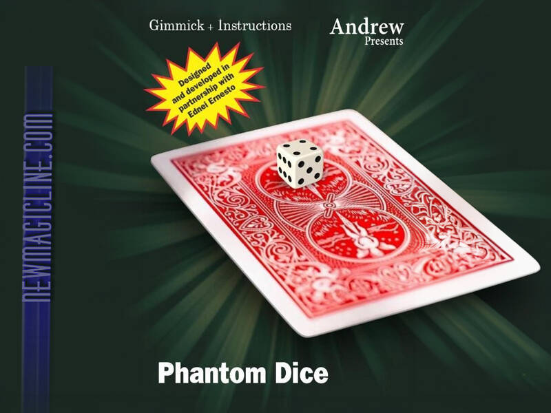 Bei Phantom Dice erscheint, auf der Rückseite einer Spielkarte, die Zeichnung eines Würfels. Dann verwandelt sich die Zeichnung in einen echten Würfel.