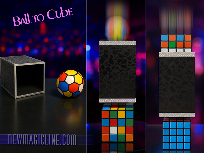Ball to Cube - ein Ball verwandelt sich in einen Zauberwürfel mit 2 Effekten