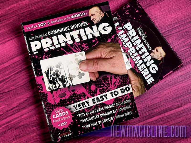 Printing by Dominique Duvivier: Weiße Karten...