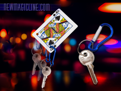 Jumping Key Chain - Schlüsselanhänger springt von Loch zu Loch - Zaubertrick