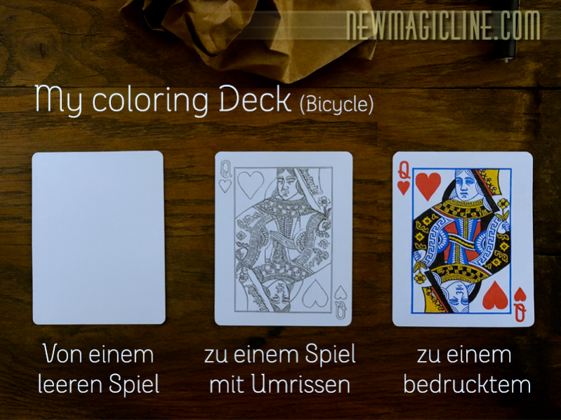 My Coloring Deck - Vom weißen Kartenspiel zum farbigen