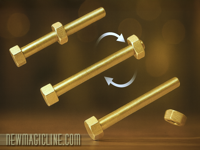 Psychokinetic Bolt – Mutter dreht sich von einer Schraube