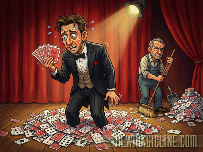 Six Card Repeat Bicycle - 6 minus 3 ist = 6 - Ein schöne Comedynummer mit 2 humorvollen Vorführtexten