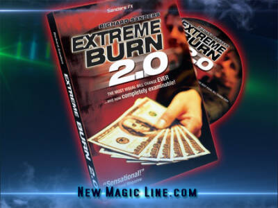 Extreme Burn 2.0 mit DVD & Gimmick Richard Sanders - Papier zu Geld - Zaubertrick
