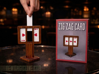 Zig Zag Card by Tora Magic zerteilt eine Spielkarte
