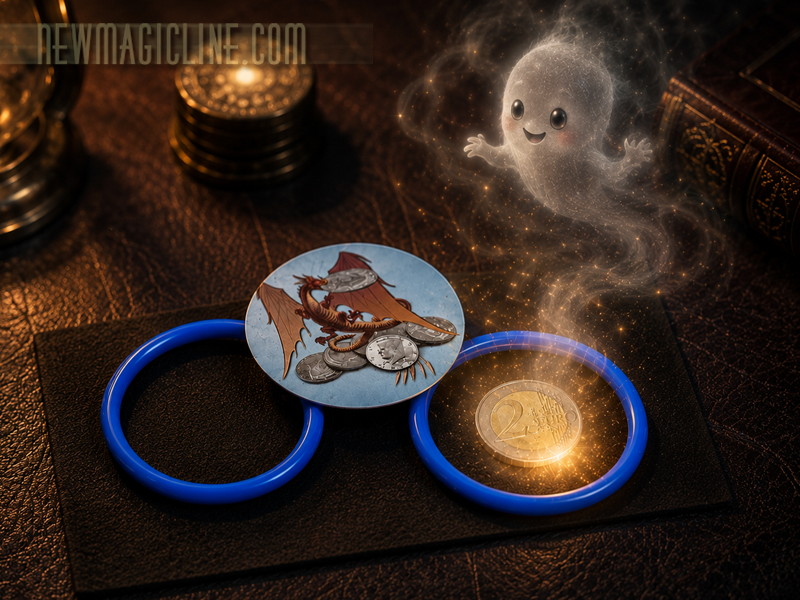 Ghost Coin - die Geistermünze - Eine Münze verschwindet und erscheint wieder - Zaubertrick für Kinder