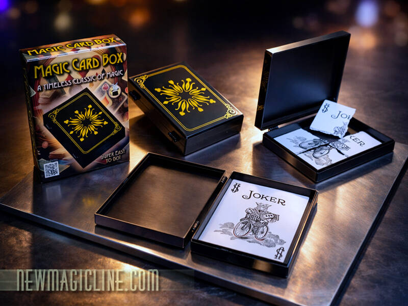Mit der Magic Card Box können Spielkarten erscheinen, verschwinden oder sich verwandeln.