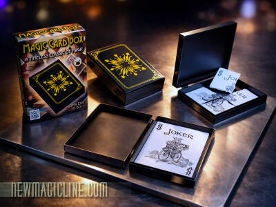 Mit der Magic Card Box können Spielkarten erscheinen, verschwinden oder sich verwandeln.