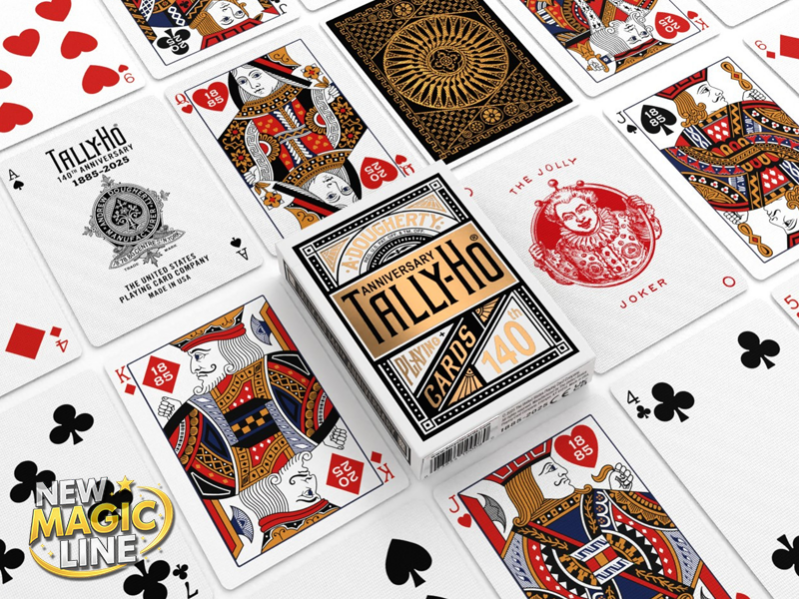 Tally-Ho 140th Anniversary MetalLuxe Kartenspiel Bildseiten