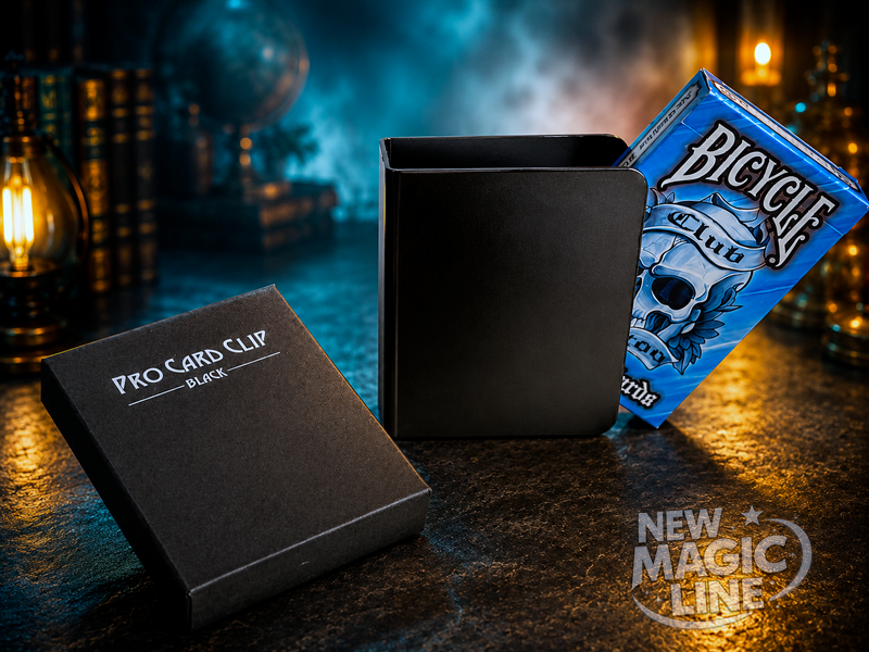 Pro Card Clip Black – Kartenclip aus Aluminium für Pokerkarten
