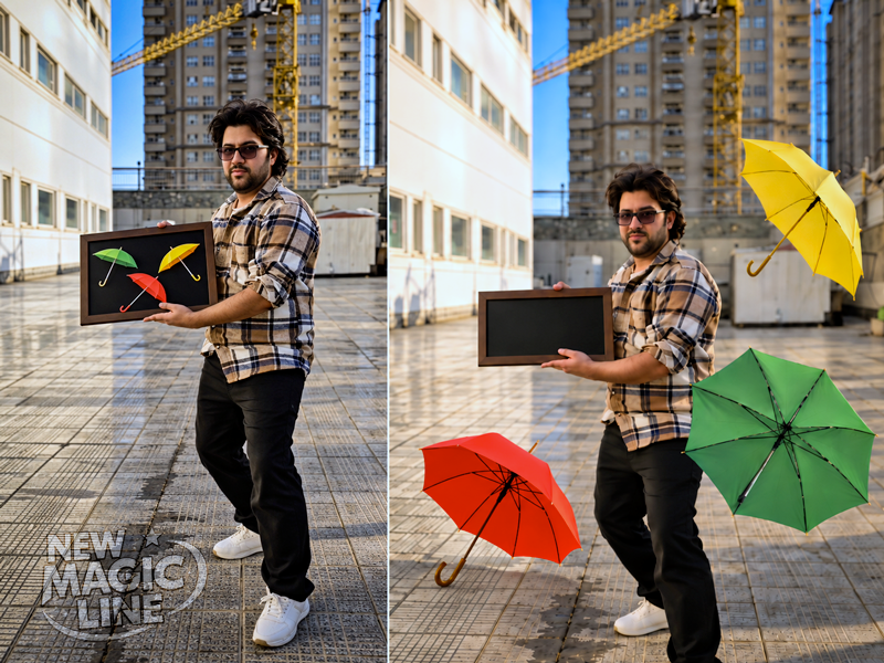 Parasol Picture Frame – 3 Schirme werden Realität | Zaubertrick