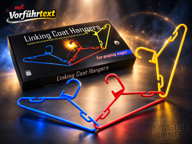 Linking Coat Hangers – Kleiderbügel-Zaubertrick mit 6 Vorführtexten