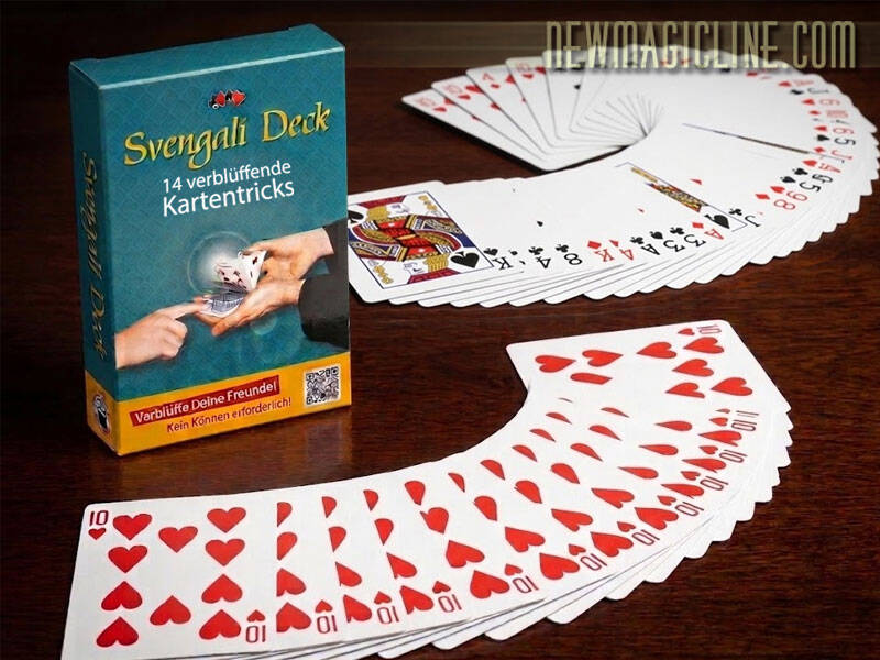 Mit seinen 14 Kartentricks ist das Svengali Deck das ideale Kartenspiel für Anfänger.