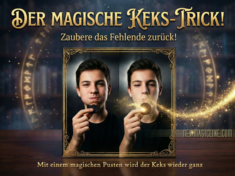 Zaubertrick mit einem Keks der sich selbst wieder heilt....