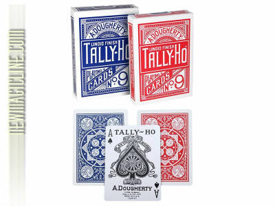 Tally Ho Fan Back Spielkarten. Ein Kartenspiel für Spieler und Zauberer. Hergestellt in den USA.