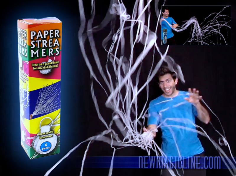 Papierstreamer Onion shaped weiß - Papierschlangen...